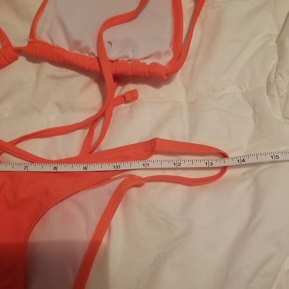 Orange bikini 2 pc medium nwot - Picture 8 of 9